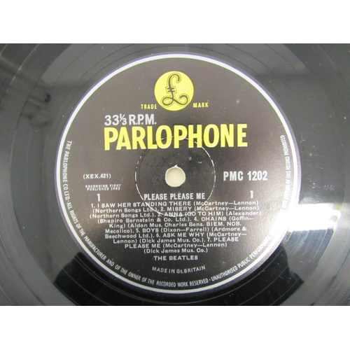 7091 - THE BEATLES: A collection of twelve LPs, Parlophone releases having black and yellow labels except w... 