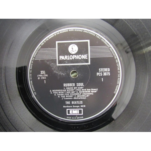 7091 - THE BEATLES: A collection of twelve LPs, Parlophone releases having black and yellow labels except w... 