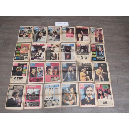 7265 - A good collection of Record Mirror weekly music papers / magazines 1965-1970, comprising #'s 236, 23... 