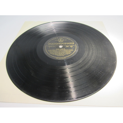 7243 - THE BEATLES: 'Please Please Me' LP, 1963 UK second pressing with black and gold Parlophone labels, w... 