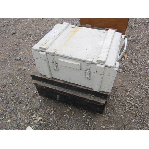 3453 - Two timber tool chests