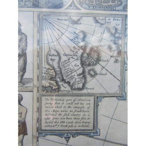 1536 - John Speed - Americas - 'America With Those Known Parts In That Unknowne Worlde....' Hand coloured e... 