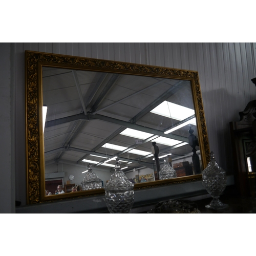 2133 - A large modern gilt mirror