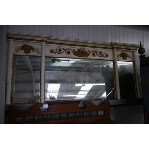 2215 - A painted over mantel mirror a/f