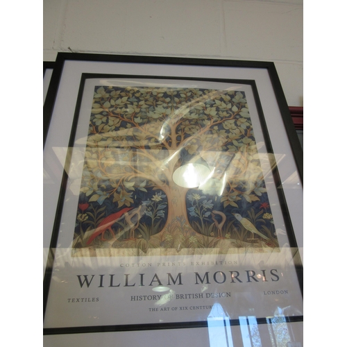 1523 - Two William Morris gallery poster prints, both framed and glazed, 50cm x 40cm image sizes