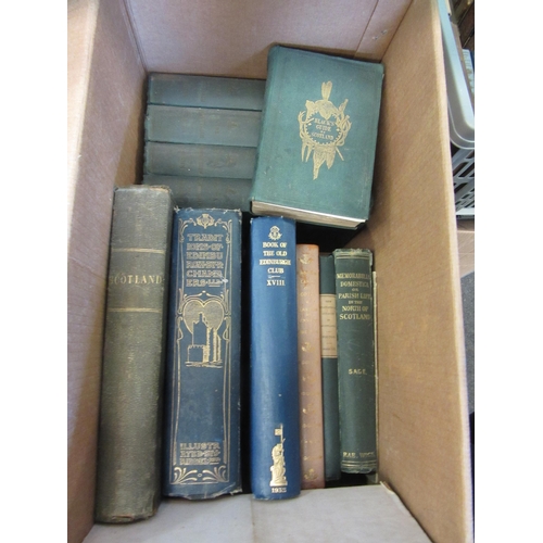 1612 - A box of Scotland related books including 