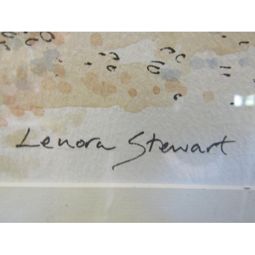 1039 - LENORA STEWART: 'Sold out!' - 'Southwold Fresh Fish' watercolour, signed lower right, framed and gla... 