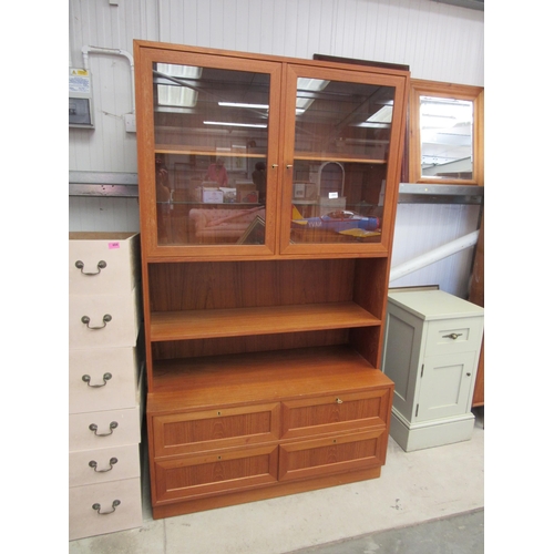 2430 - A 1960's Danish teak Sejling Skabe wall unit