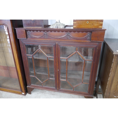 2137 - A 19th Century mahogany and glazed display cabinet