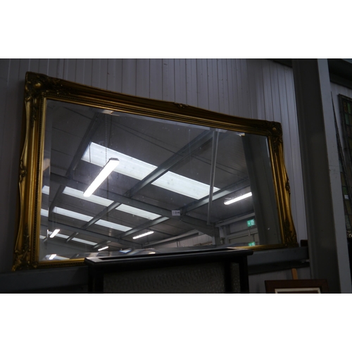 2145 - A large modern gilt mirror