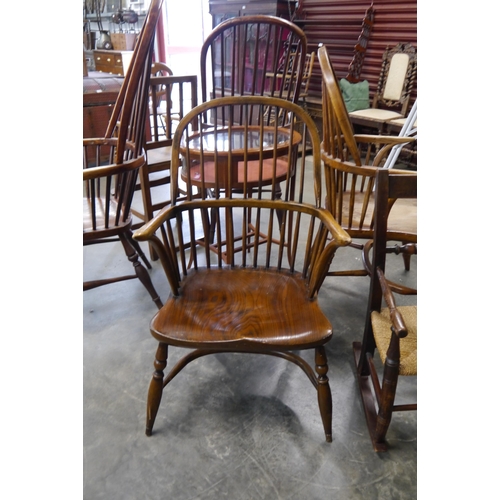 2189 - A reproduction ash Windsor chair, reduced