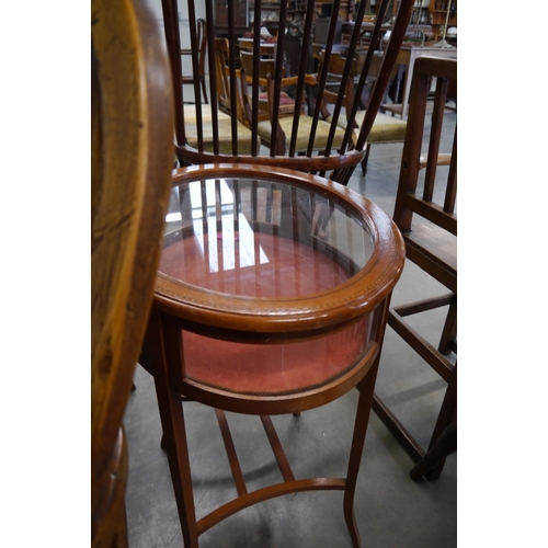 2192 - An Edwardian inlaid mahogany bijouterie table