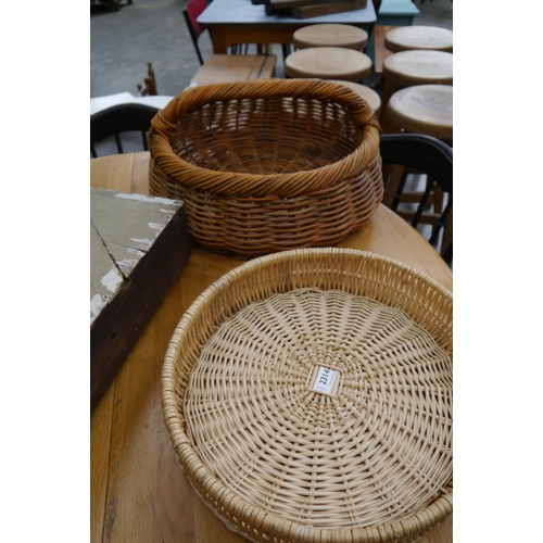 2314 - Two wicker baskets