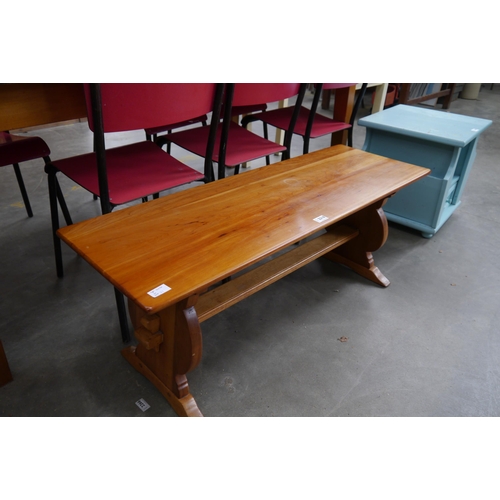 2318 - A jointed refectory style coffee table