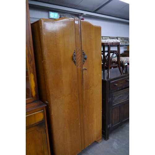 2336 - A 1940's two door small wardrobe