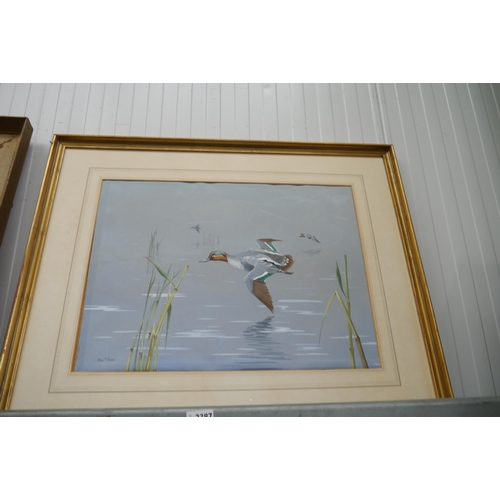 2387 - REX FLOOD - framed watercolour 