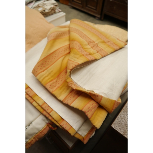 2422 - A pair of Margaret Sheriden thermal lined curtains Drop 2.04m x  Wide 2.28M