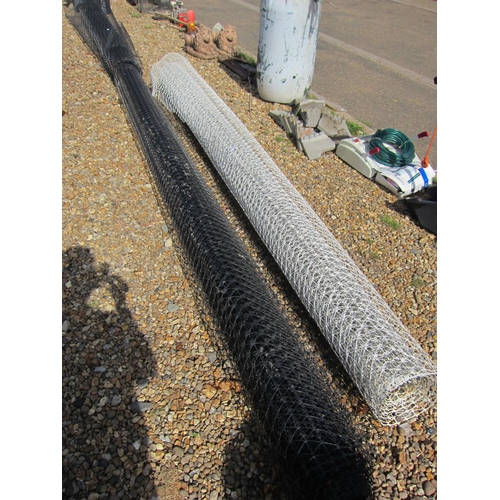 3256 - Two rolls of roadway edge protector mesh