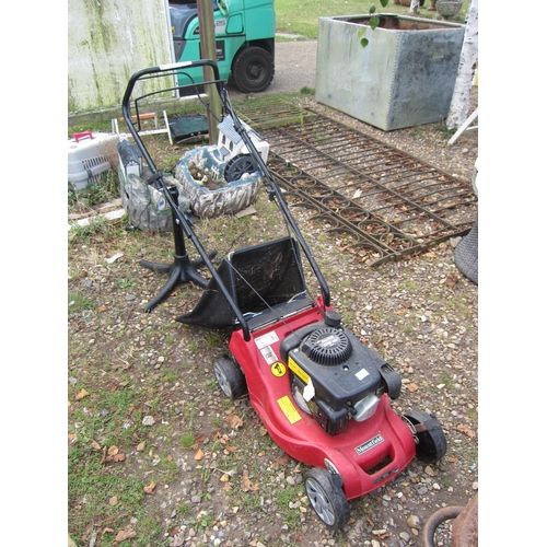 3313 - A Mountfield petrol lawn mower with collector