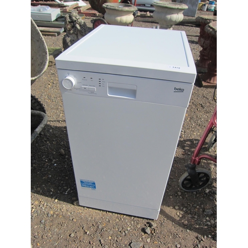 3418 - A Beko dishwasher.  DTI Failure: Please see information pages