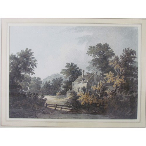 4046 - JAMES BOURNE (1773-1854): Two framed and glazed watercolours, 'Mill at Balcombe, Sussex', 28.5cm x 4... 