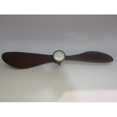 4358 - A small propeller converted into a barometer, some damage, 48cm long