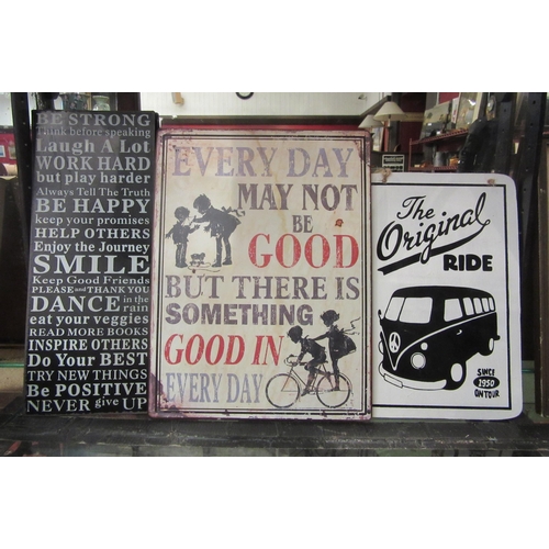 4344 - Two tin plate signs including 