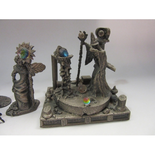 4345 - Five Myth and Magic pewter figures including 