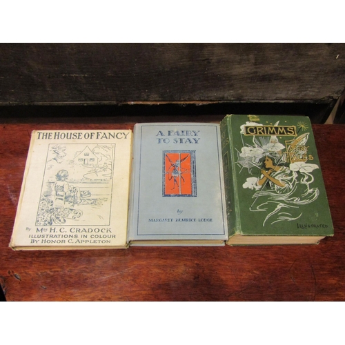 4256 - Six vintage children's and illustrated books, including Alice's Adventures in Wonderland, 1887, Grim... 