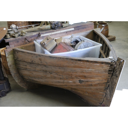 2001 - A wooden boat front section