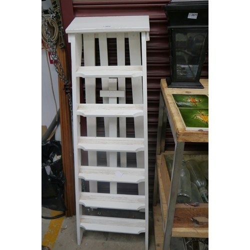 2076 - A set of painted plant stand display ladders