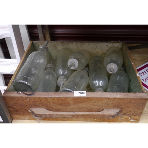 2082 - A quantity of Vintage lamb rearing bottles