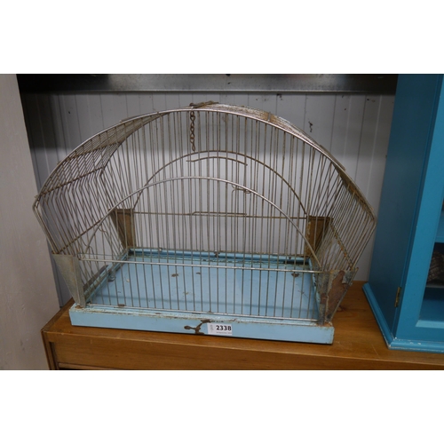 2338 - An Art Deco form budgie cage