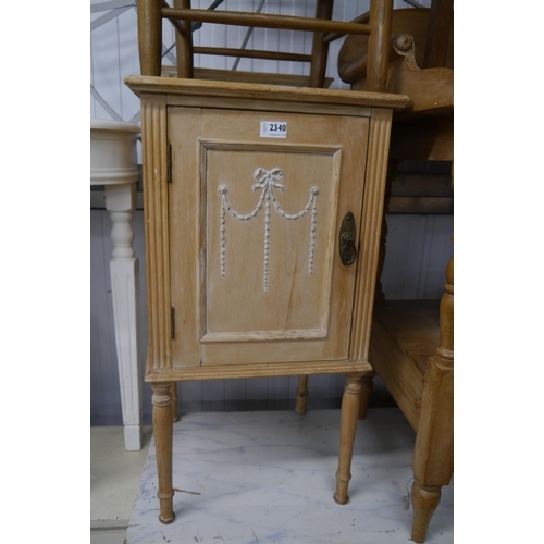 2340 - A Victorian pine pot cupboard