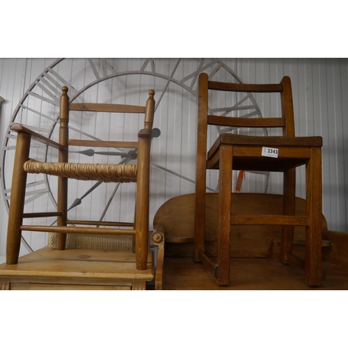 2343 - Two childrens chairs