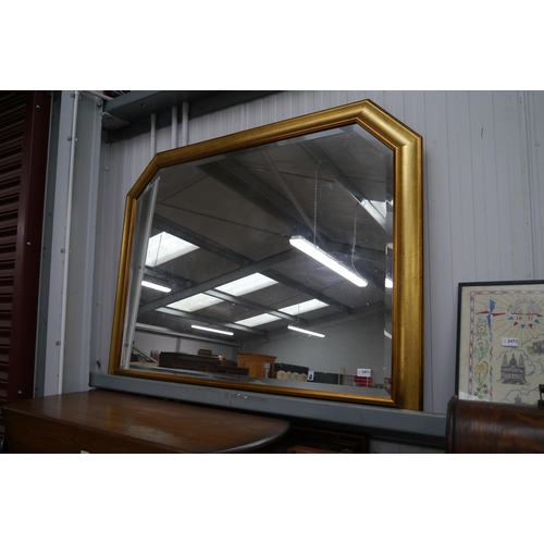 2471 - A gold overmantel mirror 55