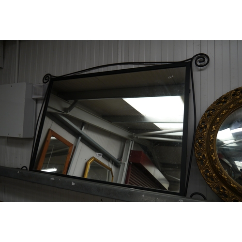 2488 - An iron framed mirror