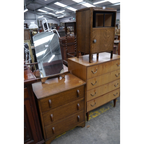 2517 - A 1940's dressing chest and pot cupboard