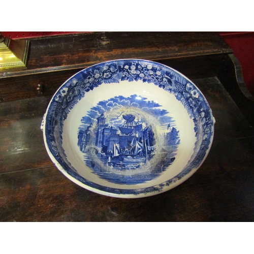 4042 - Six pieces of Wedgwood deep blue 