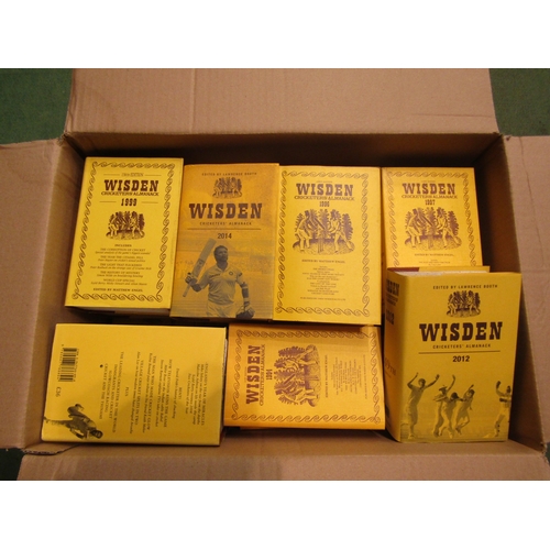 4493 - Two boxes containing a near complete collection of Wisden Cricketers Almanacs 1978 - 2014