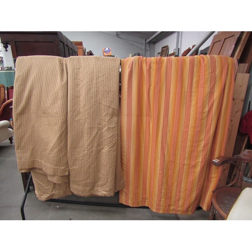 2424 - Two pair of gold curtains