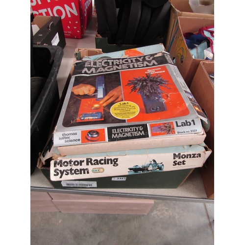 2462 - A box of mixed vintage boardgames