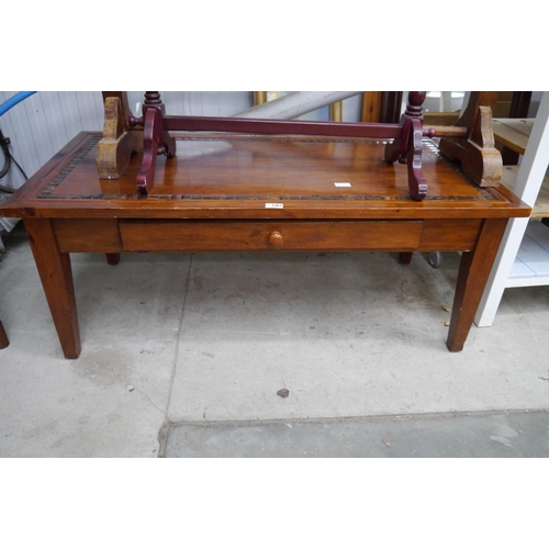 2481 - A Lombok furniture teak coffee table of rectangular form