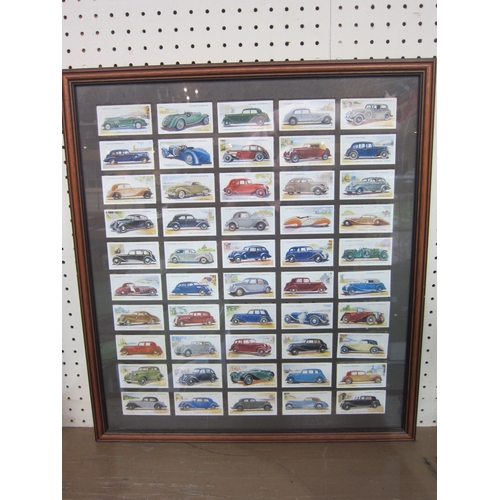 5007 - Two framed and glazed Player's cigarette card sets, 41cm x 35cm and 45cm x 50cm