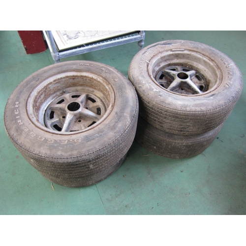 5030 - Four Sunbeam Tiger wheels with tyres