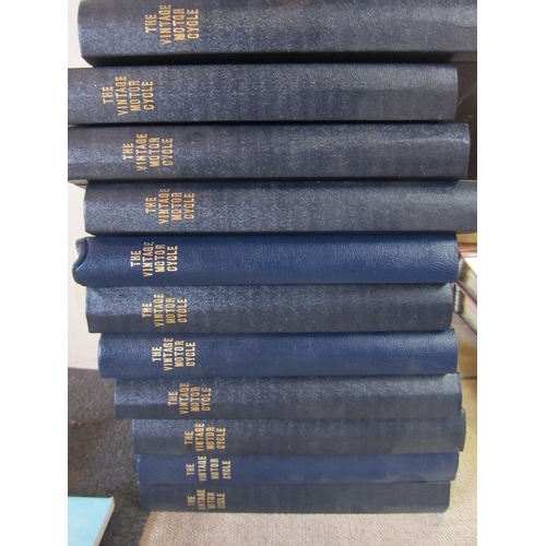 5068 - Eleven binders containing The Vintage Motor Cycle Magazine covering the 1970's and 1980's