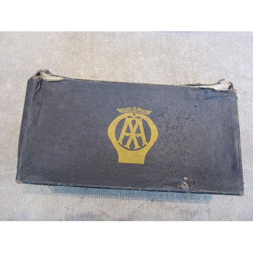 5095 - An AA box containing two AA badges including No. 5B92973