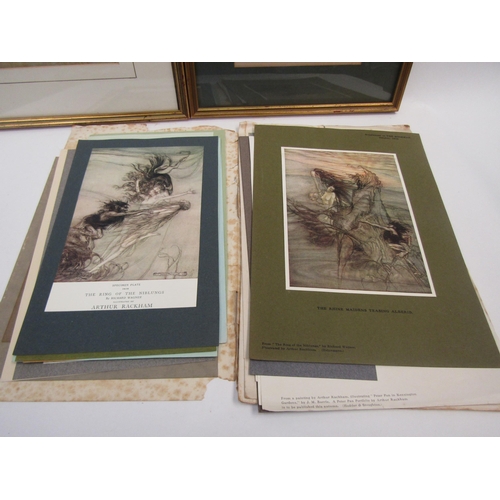 1349 - A quantity of Arthur Rackham mainly colour plates, illustrations from various books, two framed