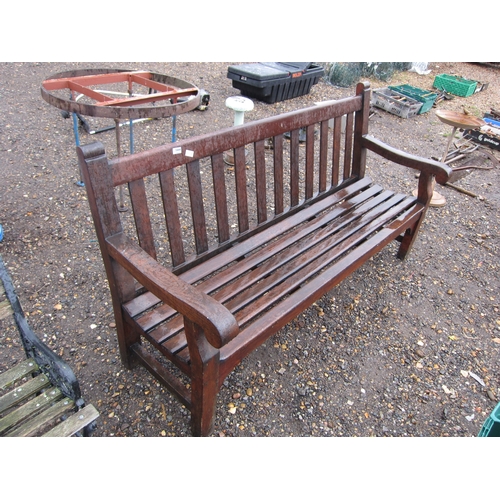 3444 - A hardwood garden bench