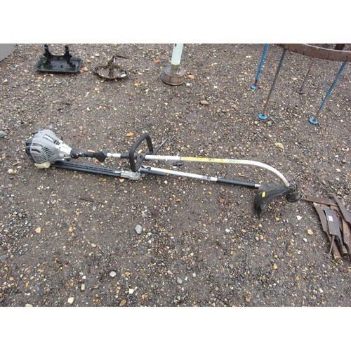 3483 - A bent shaft strimmer and hedge cutter attachment